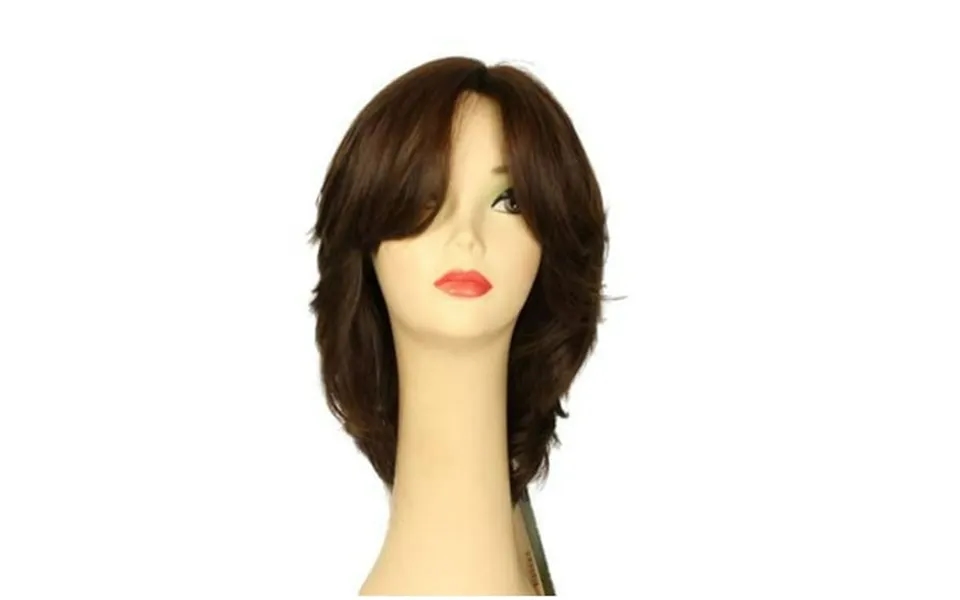 European Human Hair Freeda Wig Shlomit Brown With Red Highlights Skin Top Size L Pre-cut
