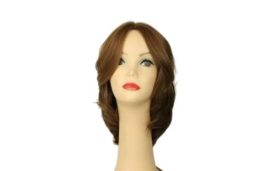 European Human Hair Freeda Wig Shlomit Light Brown With Reddish Blonde Highlights Skin Top Size L