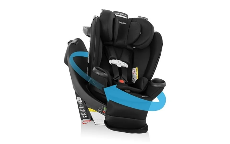Evenflo Gold Revolve360 Extend All-in-one Rotational Car Seat With Sensorsafe Onyx