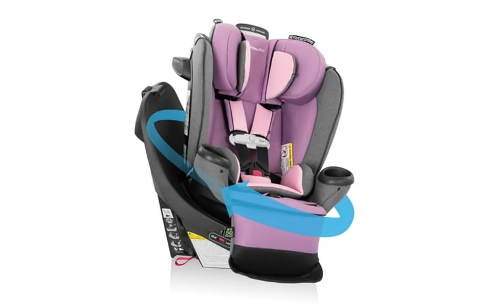 Evenflo Gold Revolve360 Extend All-in-one Rotational Car Seat With Sensorsafe Opal