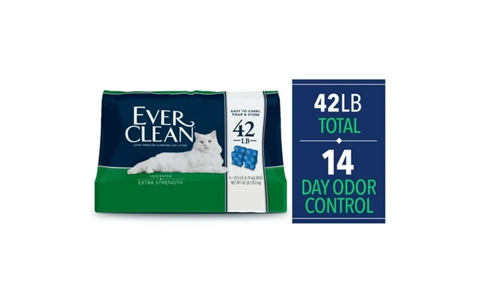 Ever Clean Extra Strength Clumping Cat Litter Unscented 42 Pounds