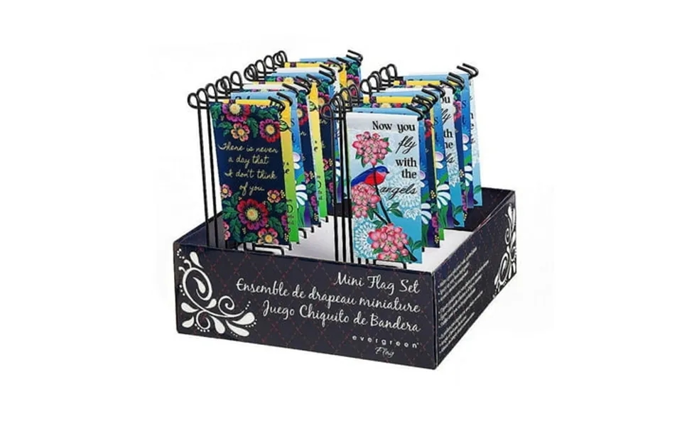 Evergreen Memorial Mini-flag Boxed Set Of 24