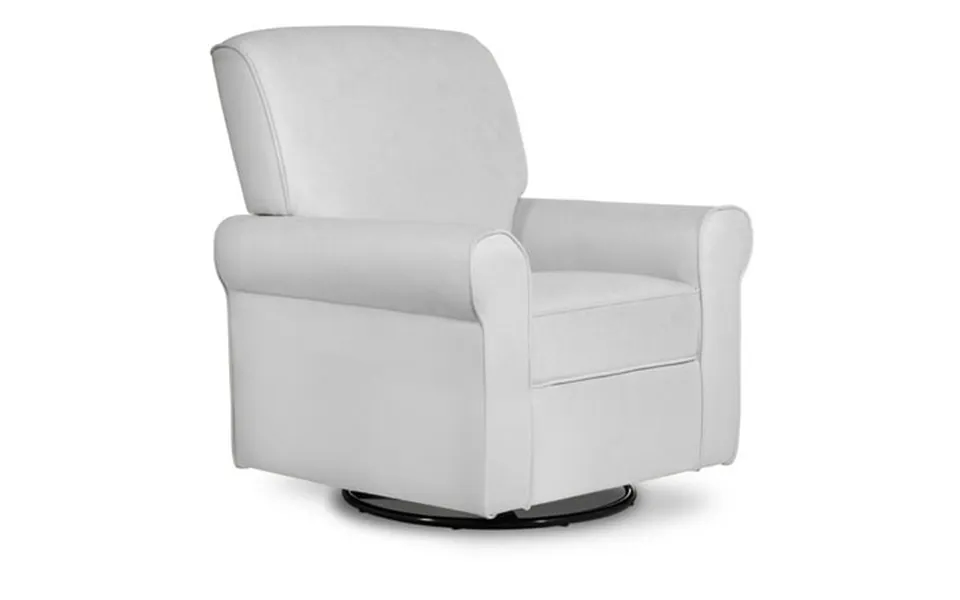 Evolur London Upholstered 360 Swivel L Glider I Rocker I Nursery Glider I Durable Soft Fabric In Gray Finish