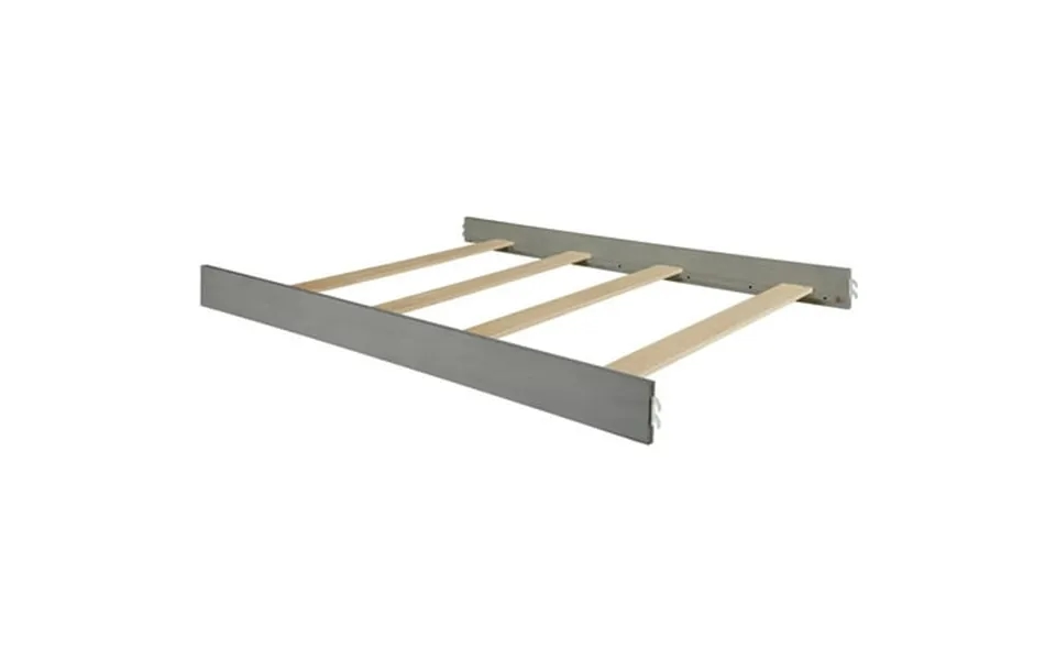 Evolur Universal Convertible Crib Wooden Full-size Bed Rail Storm Grey