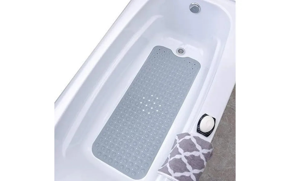 Extra Long Bath Tub & Shower Mat 40x100 Wet Floor Non-slip For Elderly & Kids Bathroom Longer Than Standard Bathtub Mats