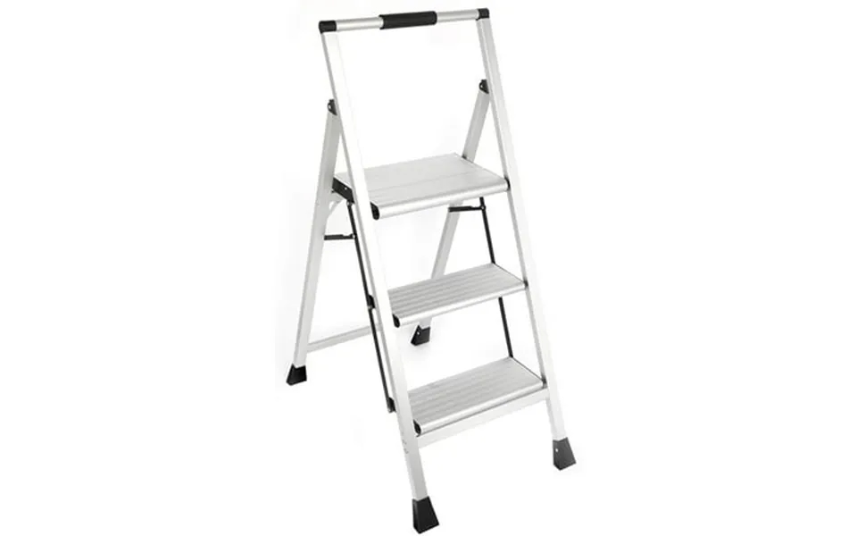 Eyliden 3 Step Stool Lightweight Aluminum Folding Step Stool Multi-use Non-slip Wide Platform Ultra-light Sturdy Stool 2