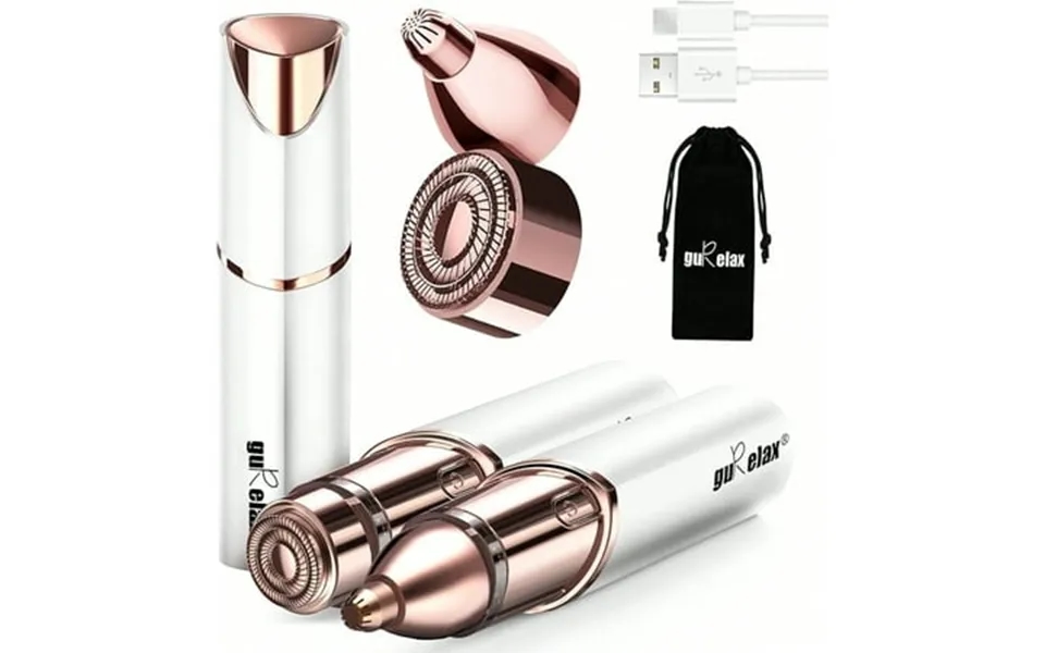 Facial Hair Removal For Women Electric Painless Rechargeable Facial Hair Remover For Face Lip Chin With 2 X Replacement