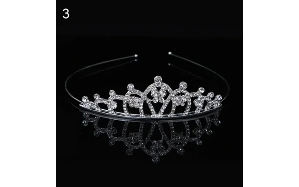 Fairnull Lovely Crown Rhinestone Kids Girl Princess Tiara Headband Dancing Party Headwear