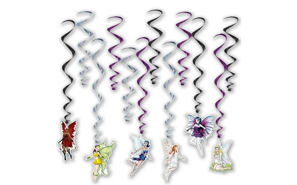 Fairy Hanging Swirls 12 Pcs - 1 Pack