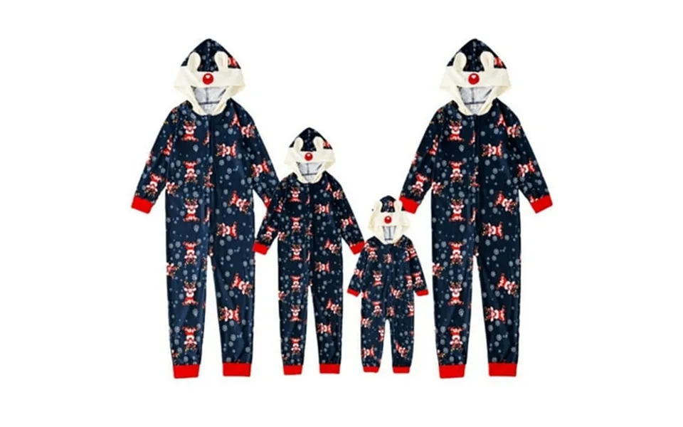 Family Matching Christmas Pajamas Sets Dad Mom Kids Baby Deer Printing Family Parent-child Sleepwear Outfits