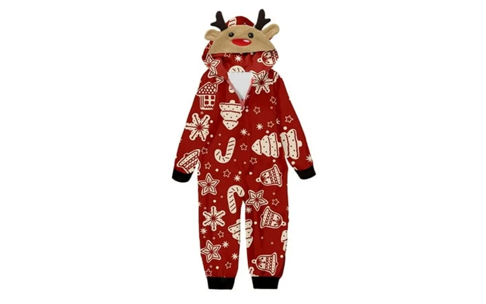 Family Matching Holiday Pajamas - Long Sleeved Christmas Deer Print T-shirt With Pants