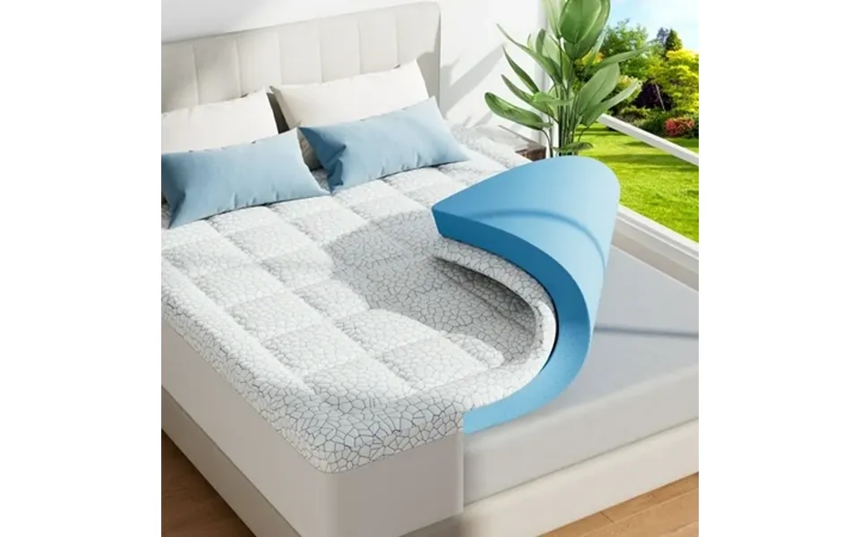 Fapo Dual Layer 4-inch Memory Foam Mattress Topper Including 2 Memory Foam And 2 Soft Breathable Quilted Pillow Top Matt