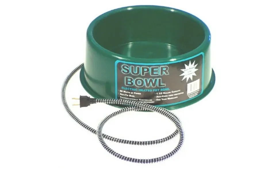 Farm Innovators P-60 1.5 Gallon Round Heated Pet Bowl