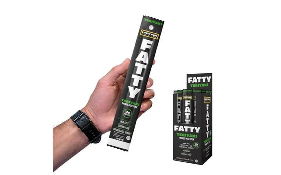 Fatty Meat Sticks Grass-fed Beef High Protein Snack Camping Sports Road Trip Low Carb Gluten Free Msg Free Nitrate Free