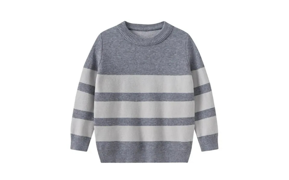 Favoffer Sweater For Kids Children S Contrast Knitted Sweater Long-sleeved Round Neck Shirt In Autumn And Winter