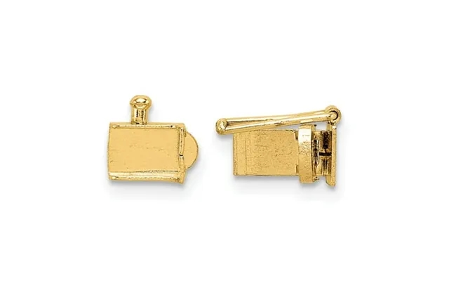 Fb Jewels 14k White Goldy Push Bar Box Clasp product image