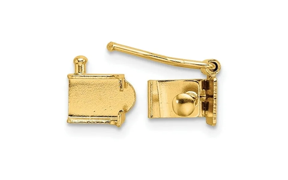 Fb Jewels 14k Yellow Goldy Push Button Box Clasp