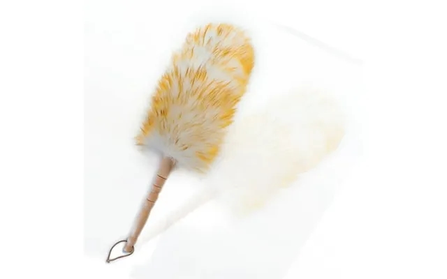Feather Brush Cleaning Tool 18.9 Inchs Long Lambswool Dusters With Handle And Hanging Strap For Home Office Car Pure product image
