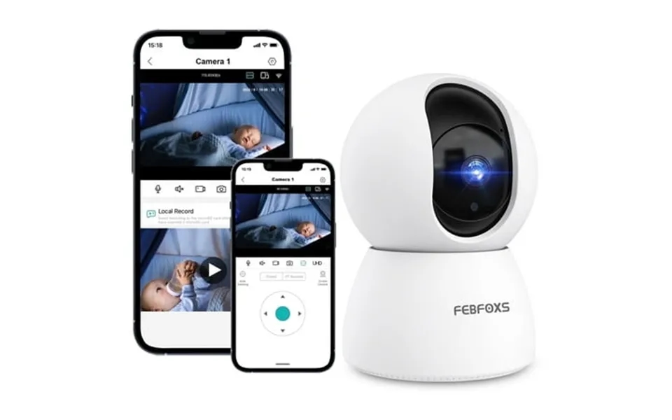 Febfoxs 2k Baby Monitor Indoor Security Camera For Home Security