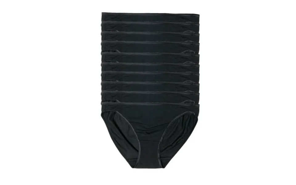 Felina Smooth Low Rise Bikini Panties - Seamless Underwear For Women Panties For Women 10-pack Black Medium