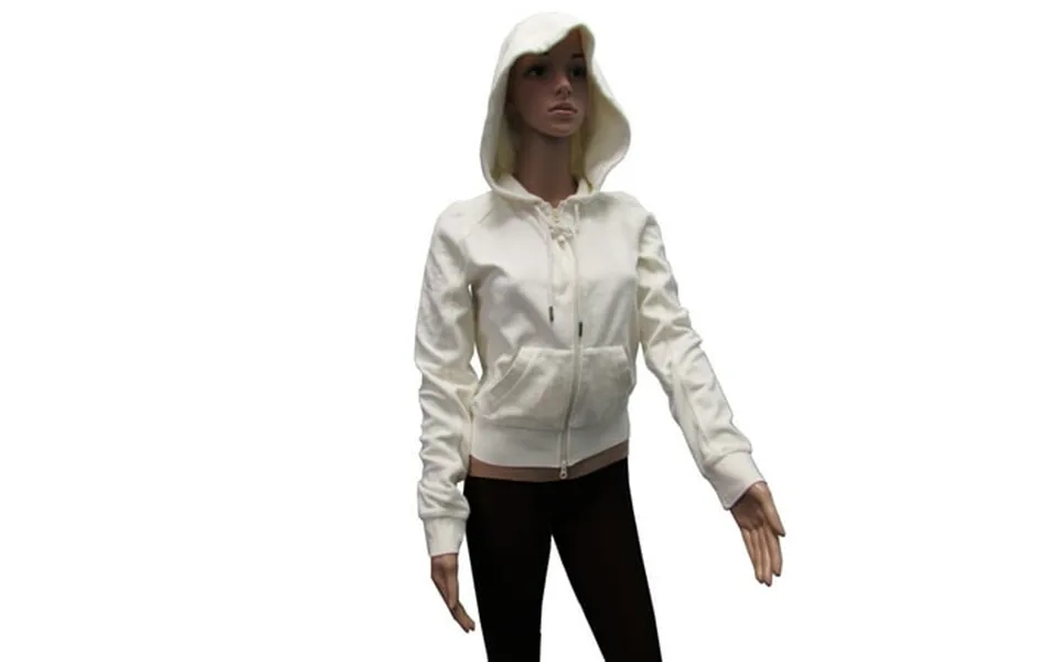 Fenty Puma By Rihanna Womens Velour Fitted Zip Up Track Jacket Vanilla Ice Xs