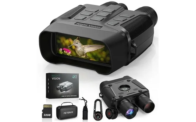 Fetervic Night Vision Goggles 4k Video Recording 5x Zoom With 32gb Memory Card & Rechargeable Lithium Battery Ip65 Water product image