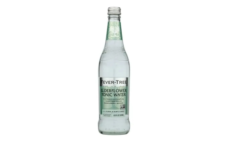 Fever-tree Elderflower Tonic Water 8 X 16.9 Fl Oz Glass Bottles - Premium Mixer