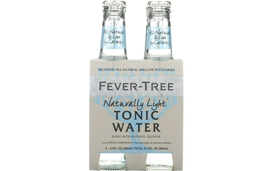 Fever-tree Naturally Light Indian Tonic Water 6.8 Ginger 27.2 Fl Oz Pack Of 6