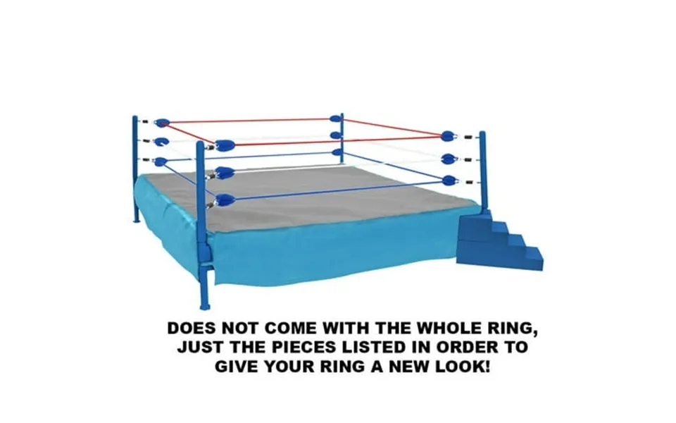 Figures Toy Company Wrestling Ring Conversion Kit Blue And Gray