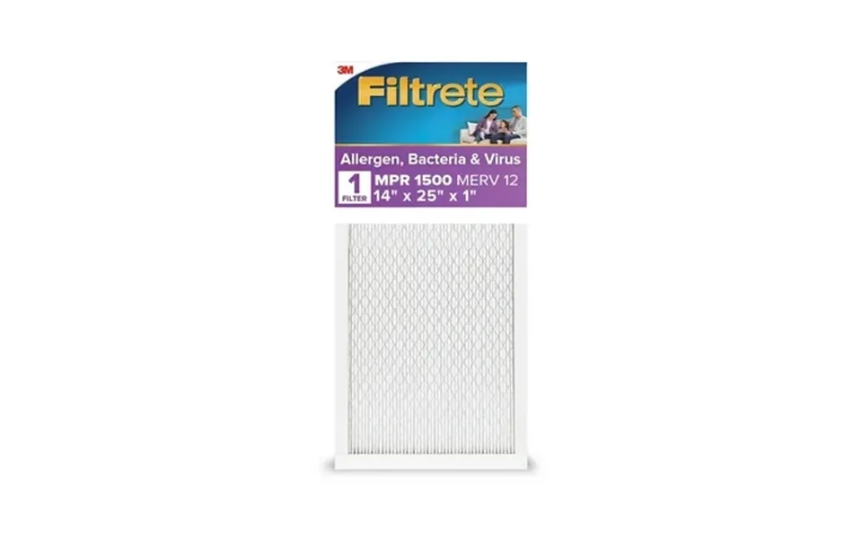 Filtrete 14x25x1 Hvac Furnace Air Filter Mpr 1500 Merv 12 Allergen Bacteria And Virus 1 Filter