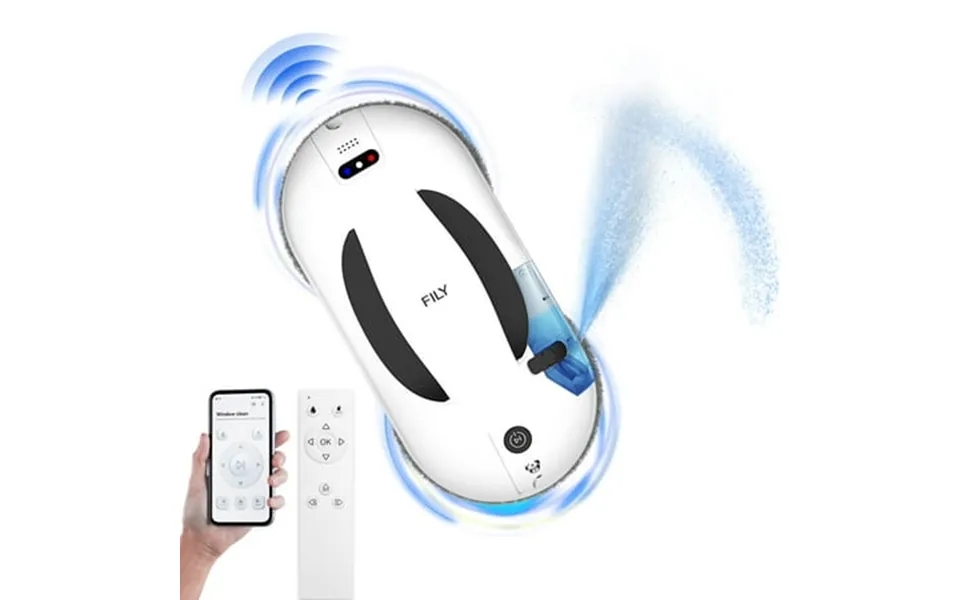 Fily Windows Cleaner Robot Window Cleaner With Voice Broadcast Reminder Automatic Water Spray App Support For Iphone And