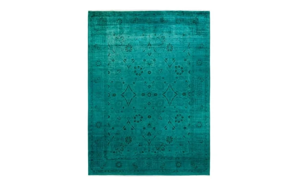 Fine Vibrance One-of-a-kind Hand-knotted Area Rug - Green 9 2 X 12 5