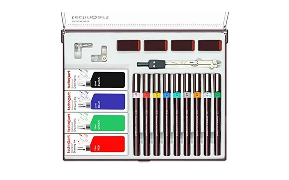 Fineart Technoart Technical Drawing Pens Set Of 9