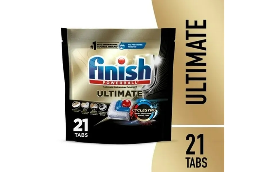 Finish Ultimate Dishwasher Pods No Pre-rinse Dishwasher Detergent Soap Tabs Our Best Clean 21 Count 4 Pack