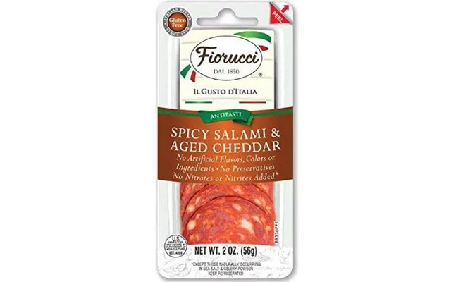 Fiorucci Spicy Salami With Aged Cheddar 2 Ounce - 12 Per Case product image