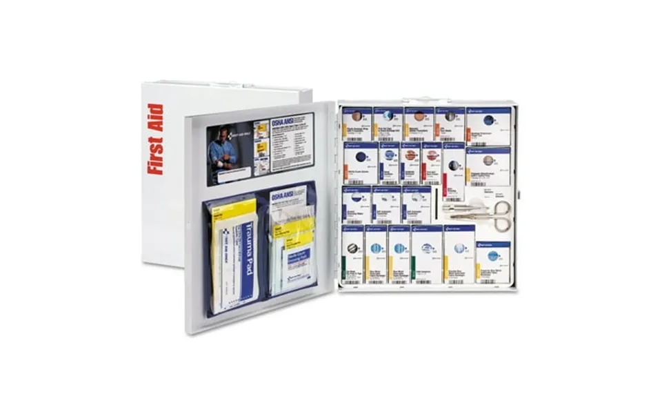 First Aid Only Ansi 2015 Smartcompliance Food Service Kit W O Medication 50 People 260 Piece