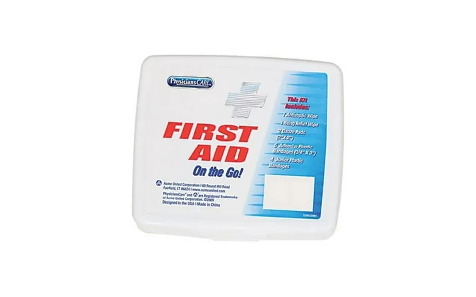 First Aid Only Personal First Aid Kit Plastic Case 13 Pc