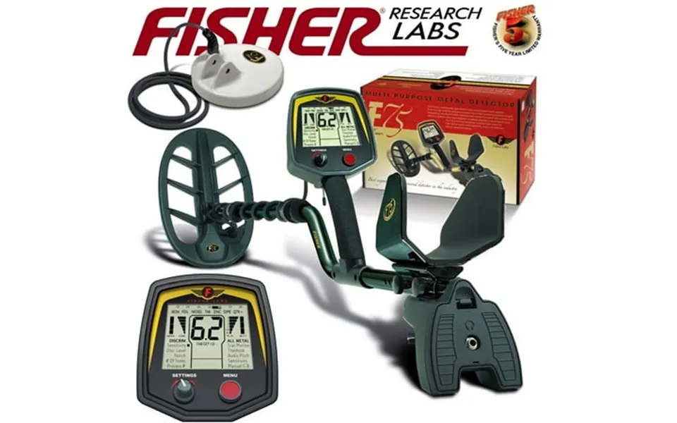 Fisher F75 Limited Edition Black Metal Detector W 2 Dd Waterproof Search Coils