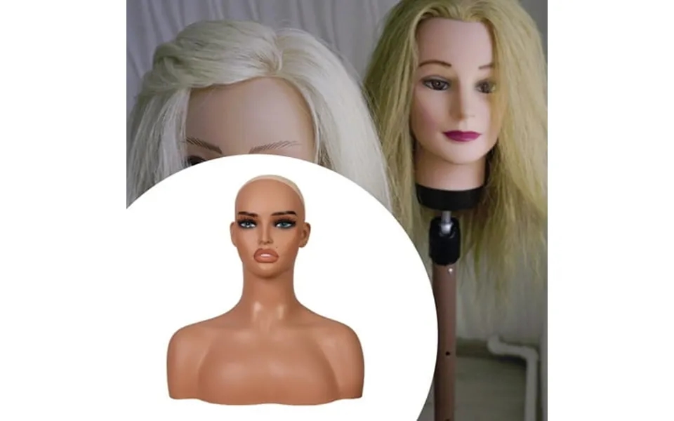 Fityle Realistic Mannequin Head Showing Stand Pvc Multifunctional Holder For Earrings S Necklace Showcase