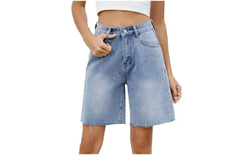 Fjofpr Jean Shorts For Women Trendy Summer Women S Casual And Fashion Spring And Summer New Water-washed Denim Pants