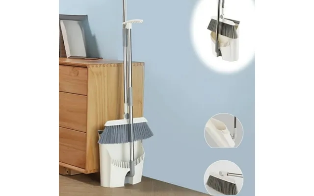 Flohua Christmas Gifts Sweeper Dustpan Set Combo Household Soft Bristle Sweeping Suitable For Home 2 Pieces product image