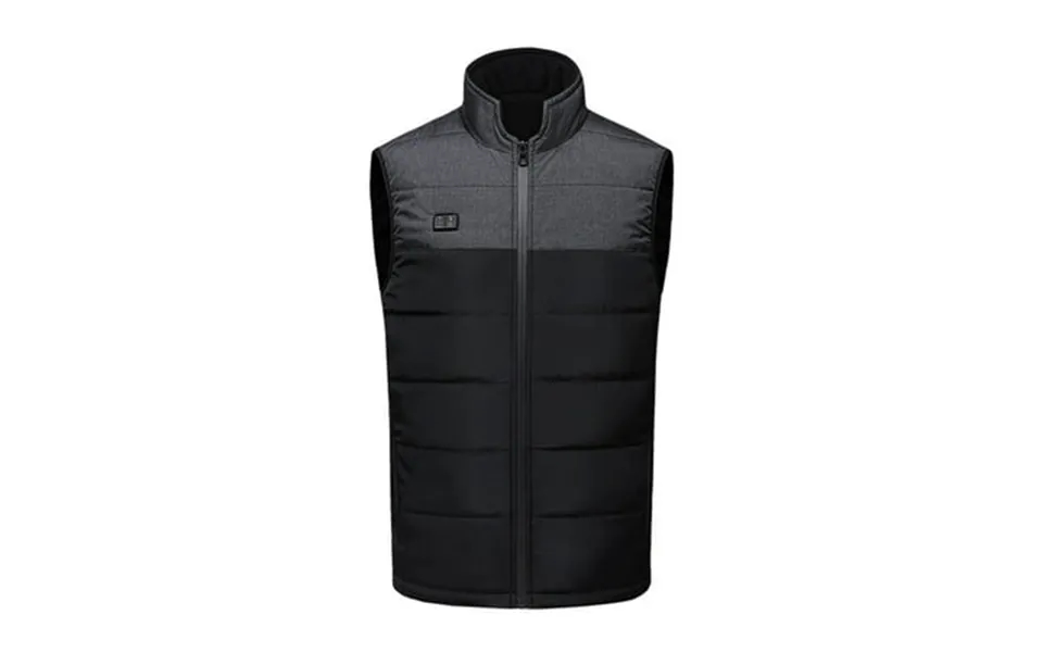 Floleo Heated Vest Fashion Man Stand-up Collar Tank Sleeveless Tops T-shirt Charging Via Heated Coat Blouse