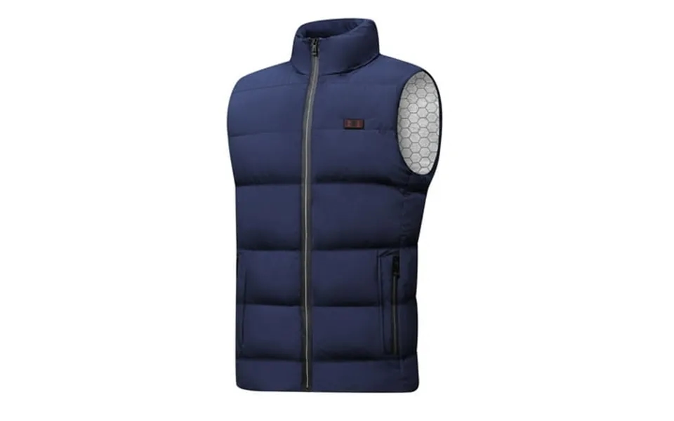 Floleo Heated Vest Unisex Casual Zipper Dual-control 15th Area Solid Heat Heating Vest Usb Charging