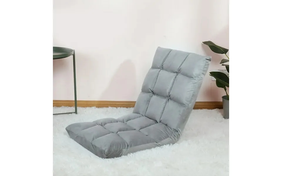 Floor Seat Sofa Chair Foldable Adjustable Floor Chair Sofa Bed Beanbag For Gaming Sleeping Relaxing Reading Grey