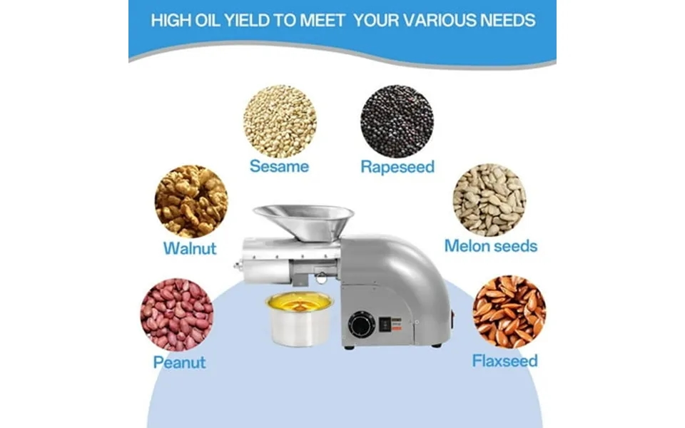 Flroha Cold Press Oil Extractor 1800w Automatic Oil Presser Cold Hot Press Stainless Steel Hot Olive Oil Press Machine F