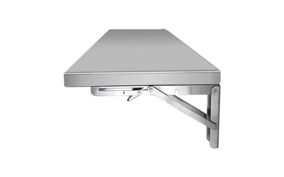 Flylapdo Stainless Steel Folding Wall Shelf Shelf Rack For Food Serving Smooth Push And Snap Mechanism Concession Servin