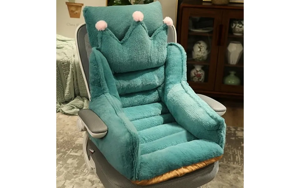 Fnyoxu Lumbar Support Back Cushion For Office Chairs - Non-slip Base Thermal Insulated Seat Pillow With Removable Cover