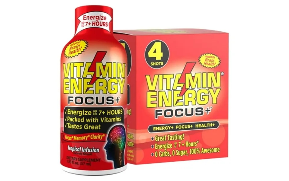 Focus Supplement Vitamin Energy Drink Sugar Crash Free And Keto Vegan Friendly Shots Focus Clarity And Concentration Boo
