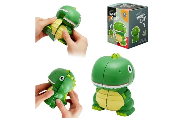 Focussexy 1-2 Pack Transforming Toy Dinosaur Toys Speed Cube For Toddler Boys And Girls Transformation Puzzle Toys Dinos product image