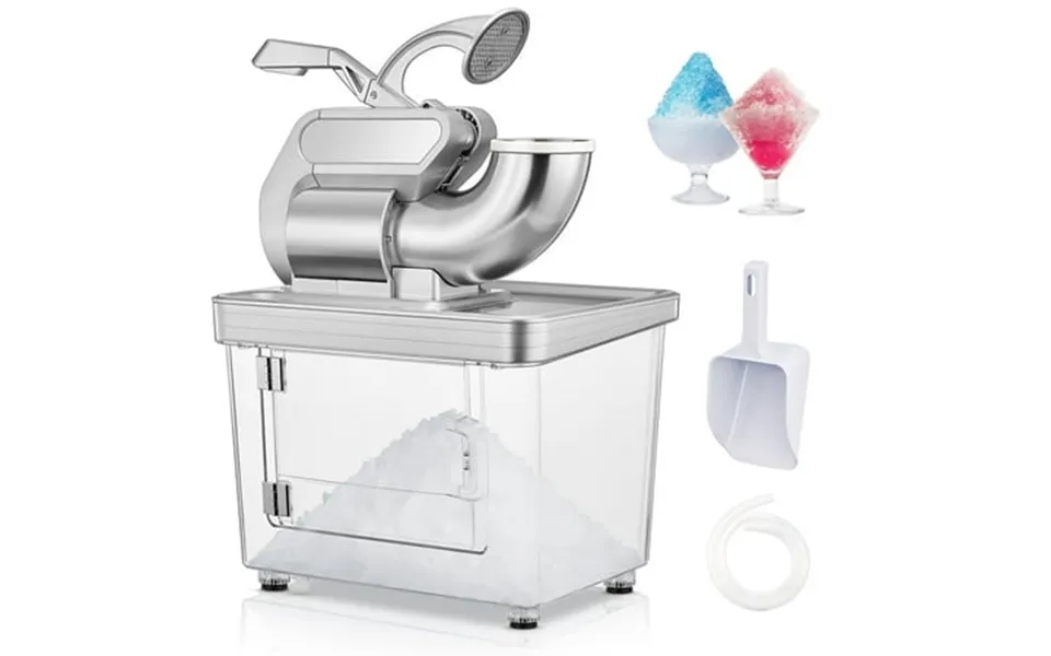 Fohere Commercial Ice Crusher 661lbs H 300w Snow Cone Machine With Dual Blades Easy-to-clean Safety Switch For Both Home
